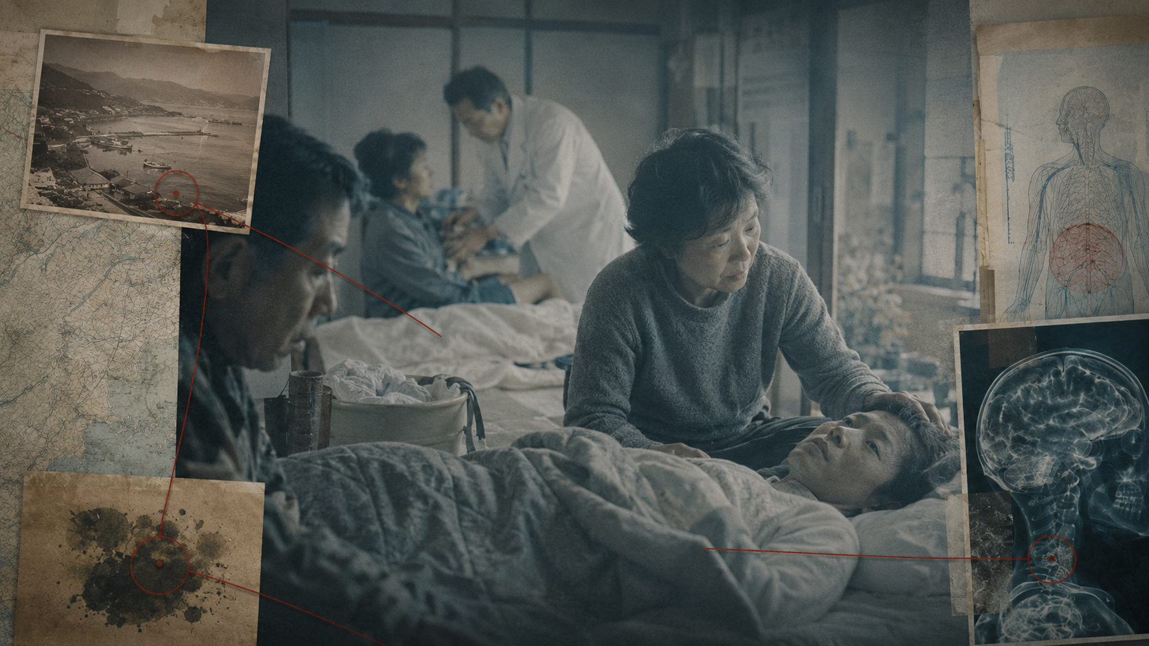 Respectful image representing Minamata patients and families