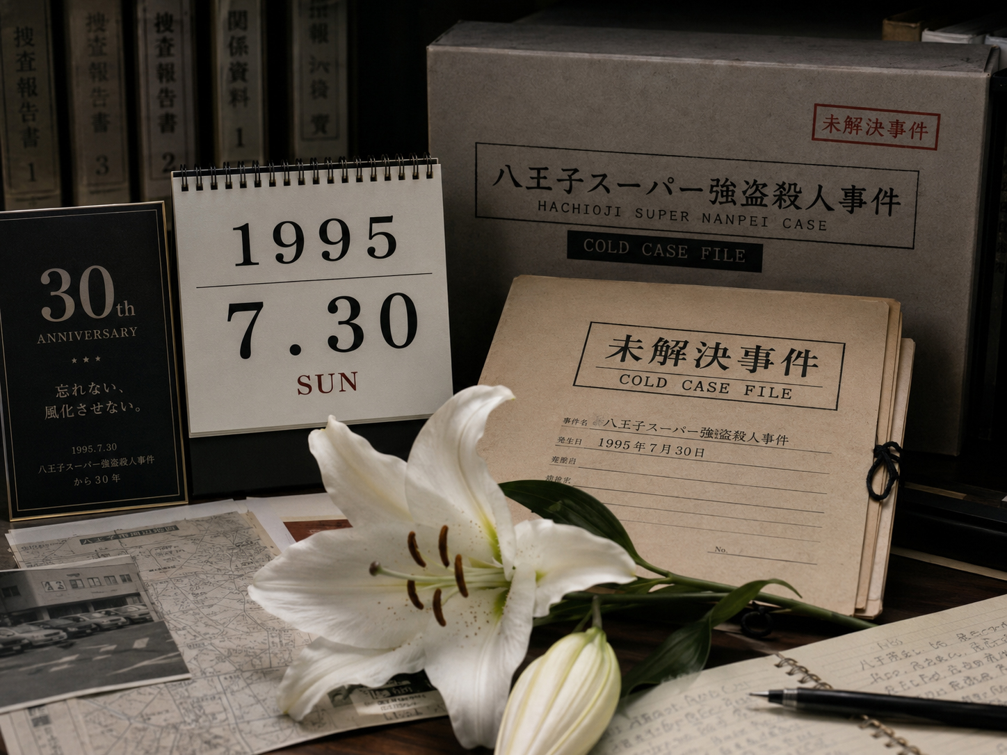 1995年7月30日から30年の記憶を表現した画像