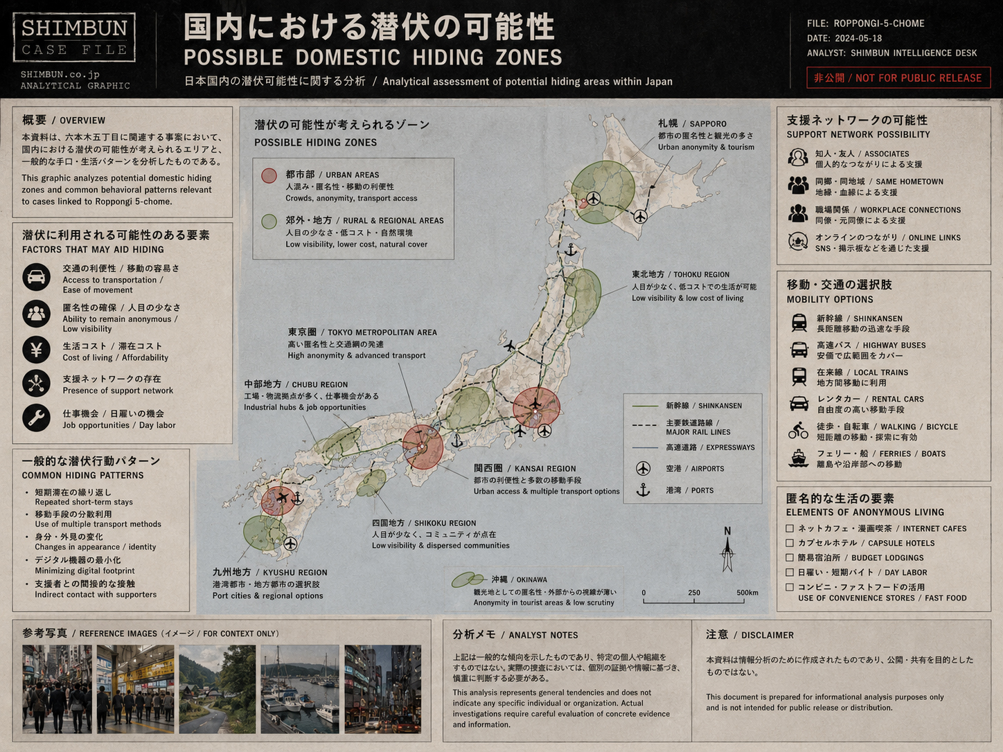 国内潜伏可能性の分析